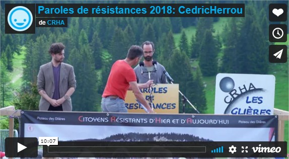Paroles de résistances 2018: CedricHerrou